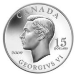 $15 Sterling Silver Coin  King George VI (2009)