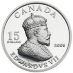 $15 Sterling Silver Coin  King Edward VII (2008)