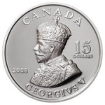 $15 Sterling Silver Coin  King George V (2008)