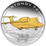 Antonov An-74 Coaler 1oz Silver Proof Coin