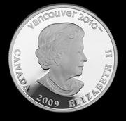 Vancouver Olympics: $25 Silver Hologram Proof Coin - Cross Country Skiing