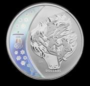 Vancouver Olympics: $25 Silver Hologram Proof Coin - Olympic Spirit