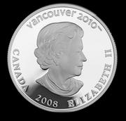 Vancouver Olympics: $25 Silver Hologram Proof Coin - Figure Skating