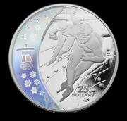 Vancouver Olympics: $25 Silver Hologram Proof Coin - Speed Skating Vancouver Olympics: $25 Silver Hologram Proof Coin - Speed Skating
