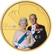 HM Queen Elizabeth II Diamond Wedding Anniversary 1oz Gold Proof Coin