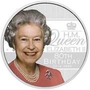 HM Queen Elizabeth II 80th Birthday 1oz Silver Proof Coin